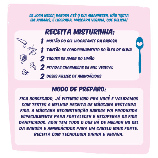 Verso - Máscara Reconstrução 450 g